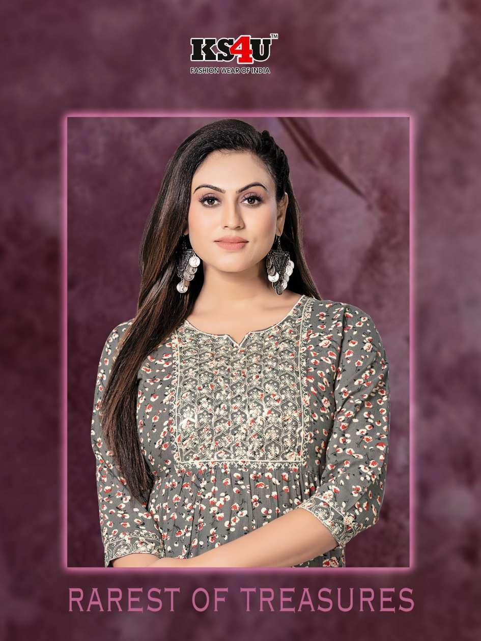 KS4U Tazim 2 Fancy Wear Wholesale Anarkali Kurtis Catalog
